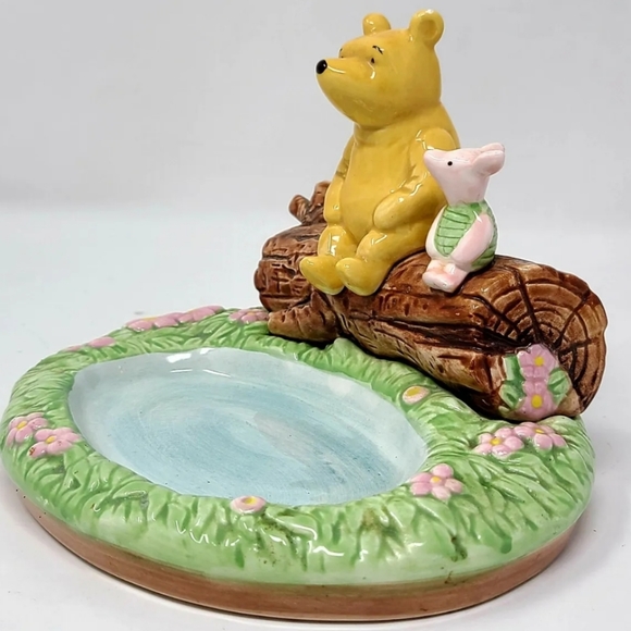 Vintage Disney Winnie the Pooh and Piglet Ceramic Soap Dish - Picture 3 of 7